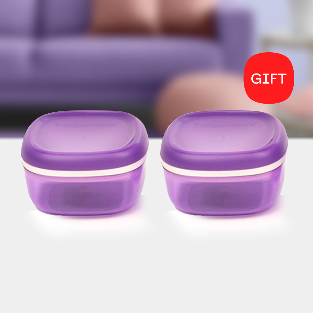 CRYSTAL CANISTER SMALL PURPLE WITH GIFT - BELI 1, GIFT 1 -