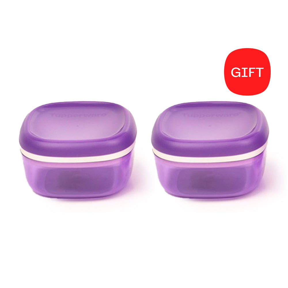 CRYSTAL CANISTER SMALL PURPLE WITH GIFT - BELI 1, GIFT 1 -