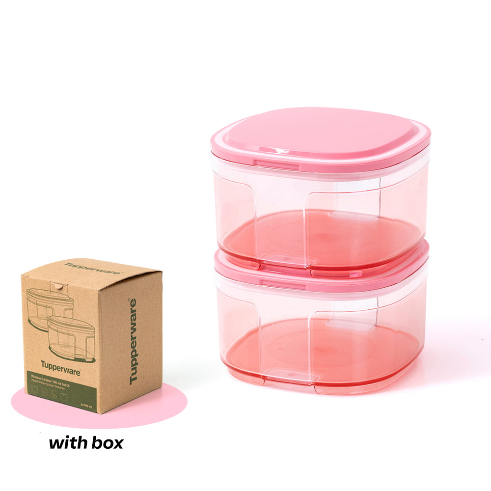 WINDOW CANISTER 700ML (2) WITH BOX