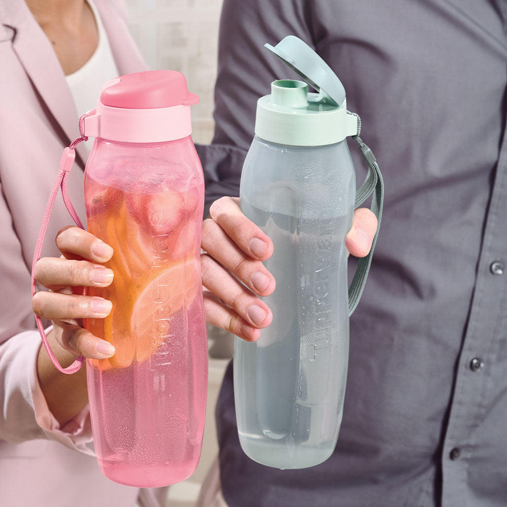 ECO BOTTLE 1L (2) - PINK GREY