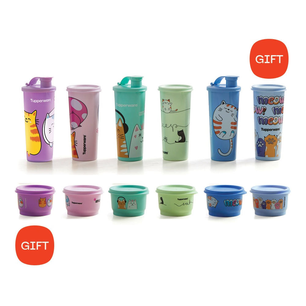 PAKET CAT TUMBLER & SNACK CUP SET